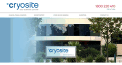 Desktop Screenshot of cryosite.com