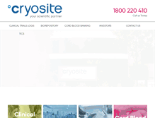 Tablet Screenshot of cryosite.com